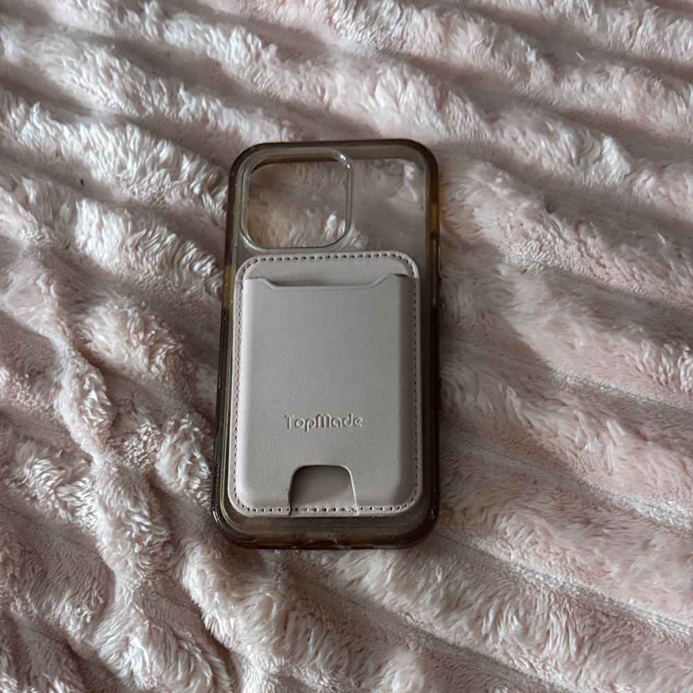 Gray Phone Case with Card Holder